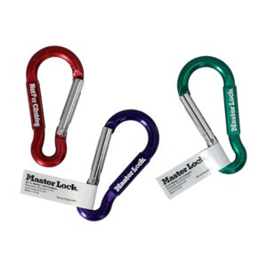 Master Lock 1-Piece Carabiner Clip Multicolor 3inch Master Lock 1-Piece Carabiner Clip Multicolor 3inch